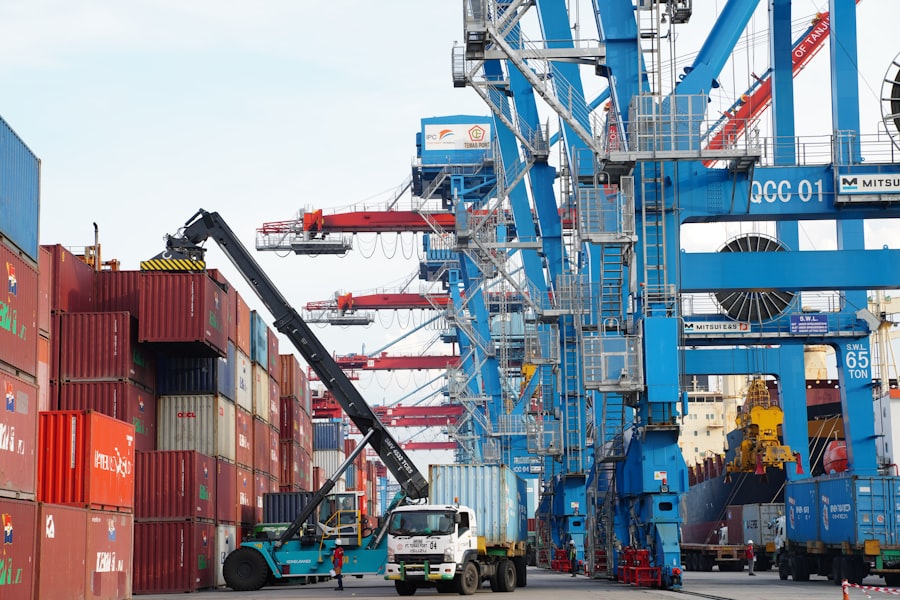 Cargo containers and port equipment